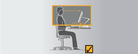 Computer Monitor Eye Level Work From Home Office Ergonomics - Employ Health - Proactive Workplace ...